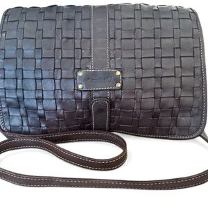 Italian Leather Cappelletti Woven
Crossbody Bag
